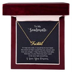 Custom Name Necklace - For Soulmate