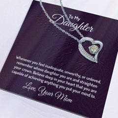 Forever Love Necklace - For Daughter From Mom